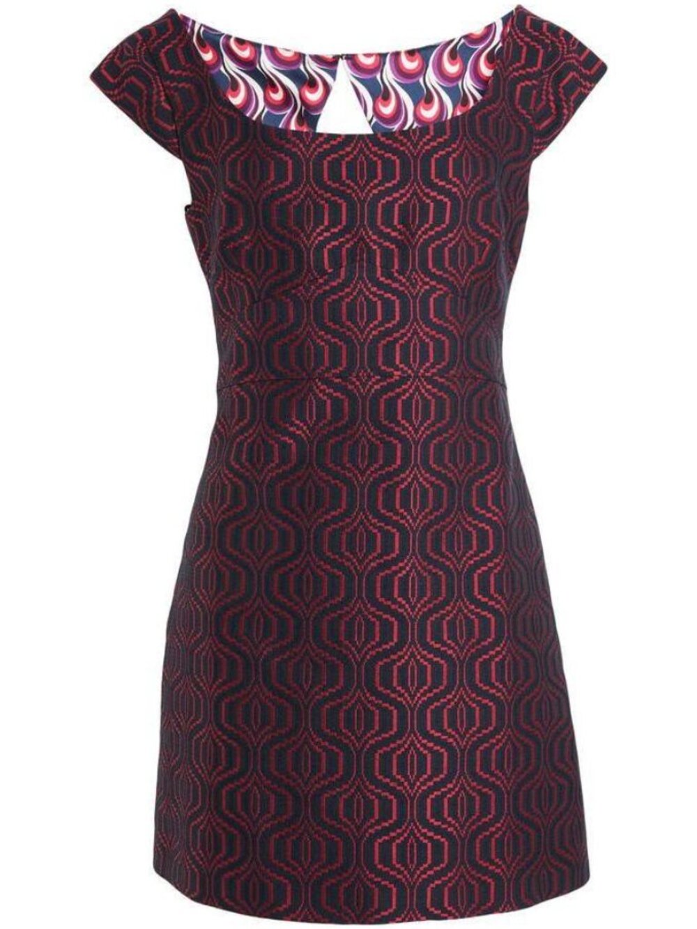 La Double J Arabesque Pixel Jacquard Mini Dress